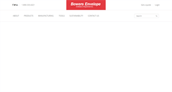 Desktop Screenshot of bowersenvelope.com